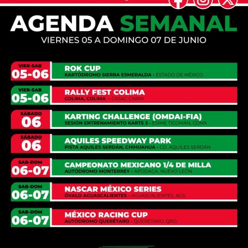 Agenda semanal FEMADAC
