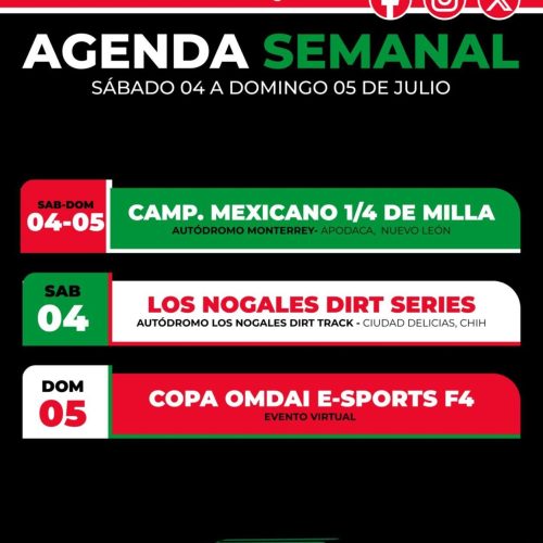 Agenda semanal FEMADAC