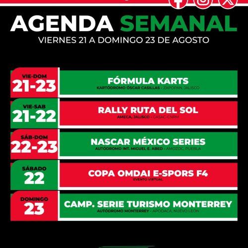 Agenda semanal FEMADAC