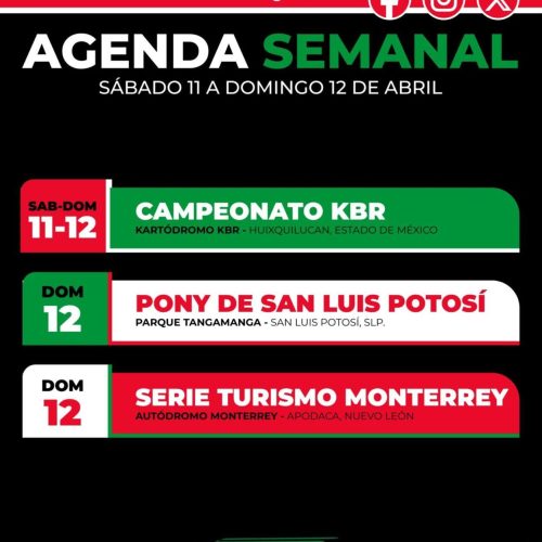 Agenda semanal FEMADAC