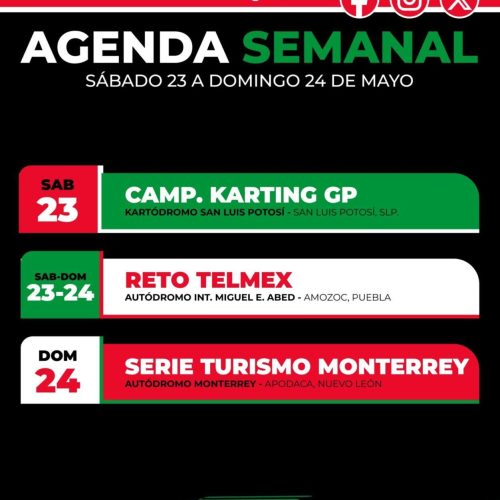 Agenda semanal FEMADAC