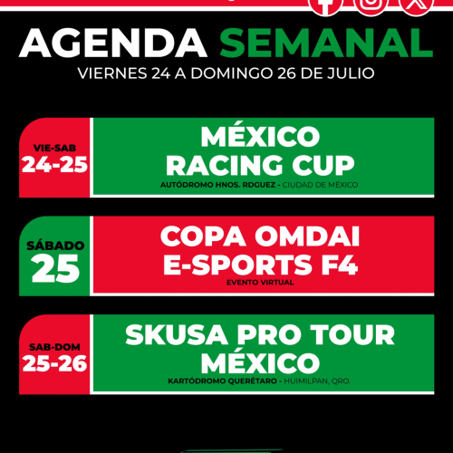 Agenda semanal FEMADAC