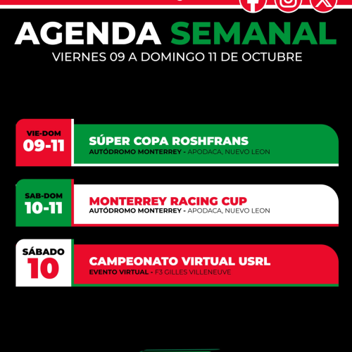 Agenda semanal FEMADAC